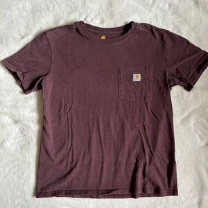 Carhartt Men’s Maroon Pocket Short Sleeve Tee